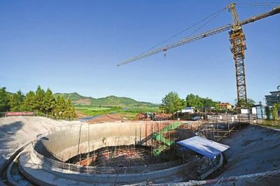 南充市第四自来水厂已完成取水头工程